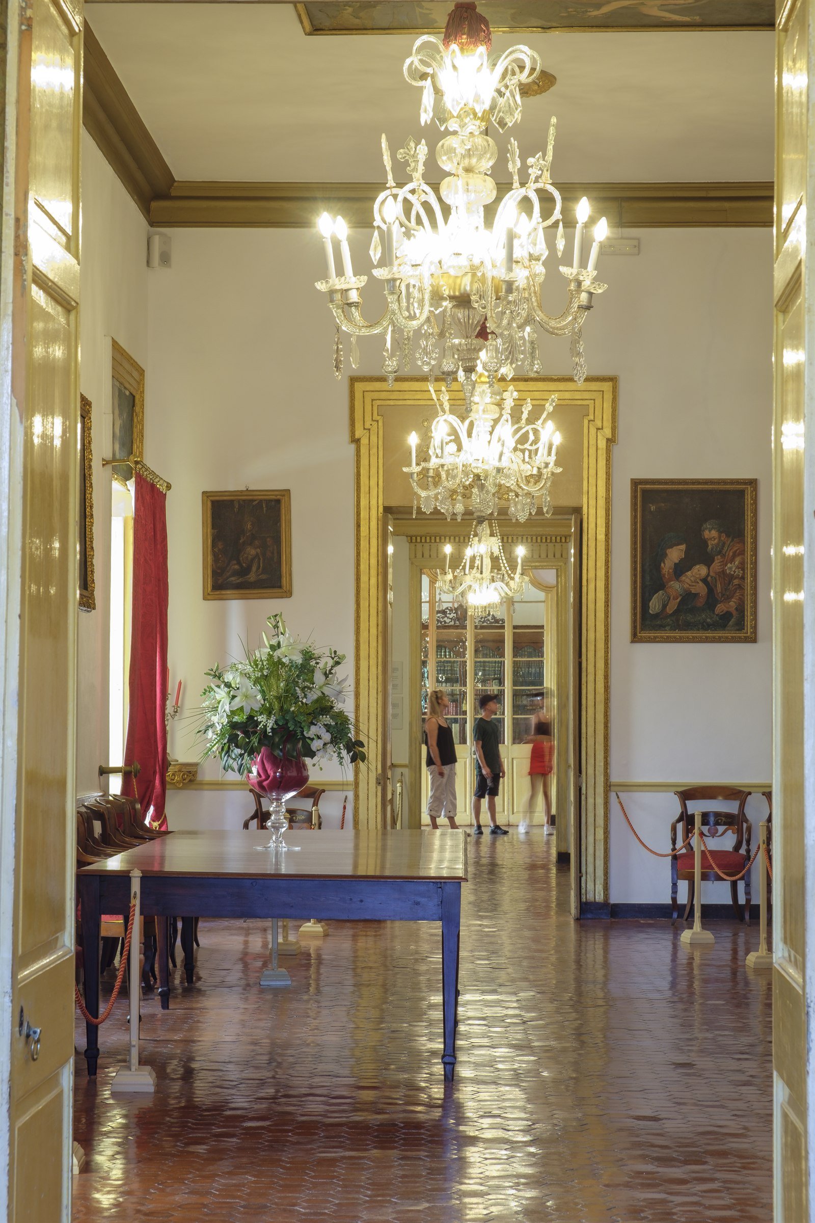 Detalle de las luces del salón de baile